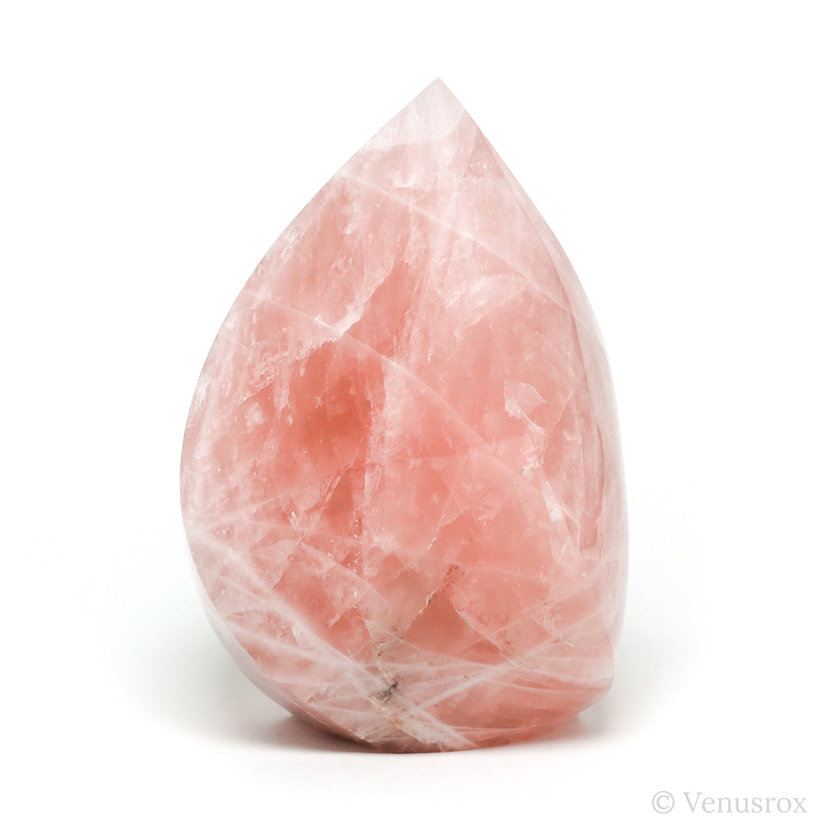 Rose Quartz Polished Flame from Brazil | Venusrox