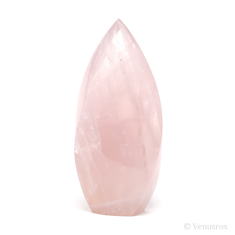 Rose Quartz Polished Flame from Brazil | Venusrox