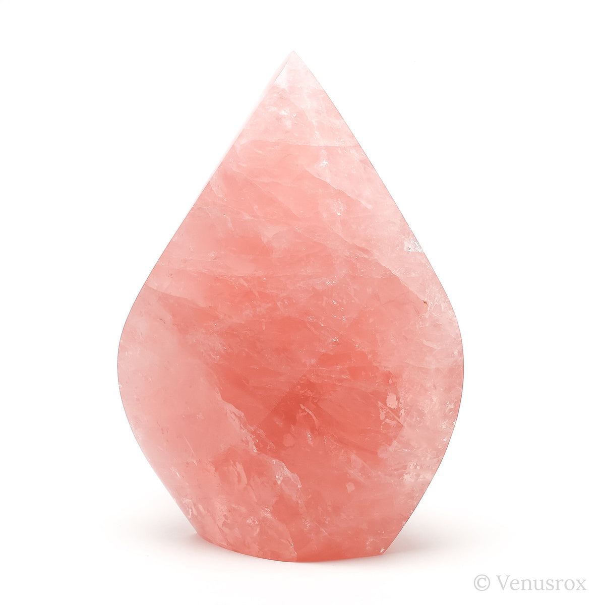 Rose Quartz Polished Flame from Brazil | Venusrox