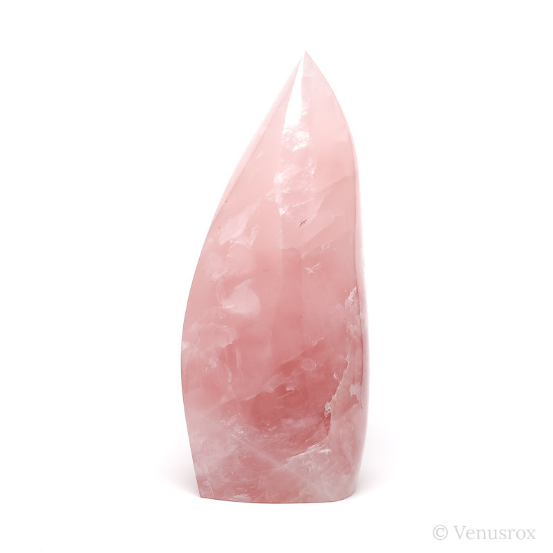 Rose Quartz Polished Flame from Brazil | Venusrox