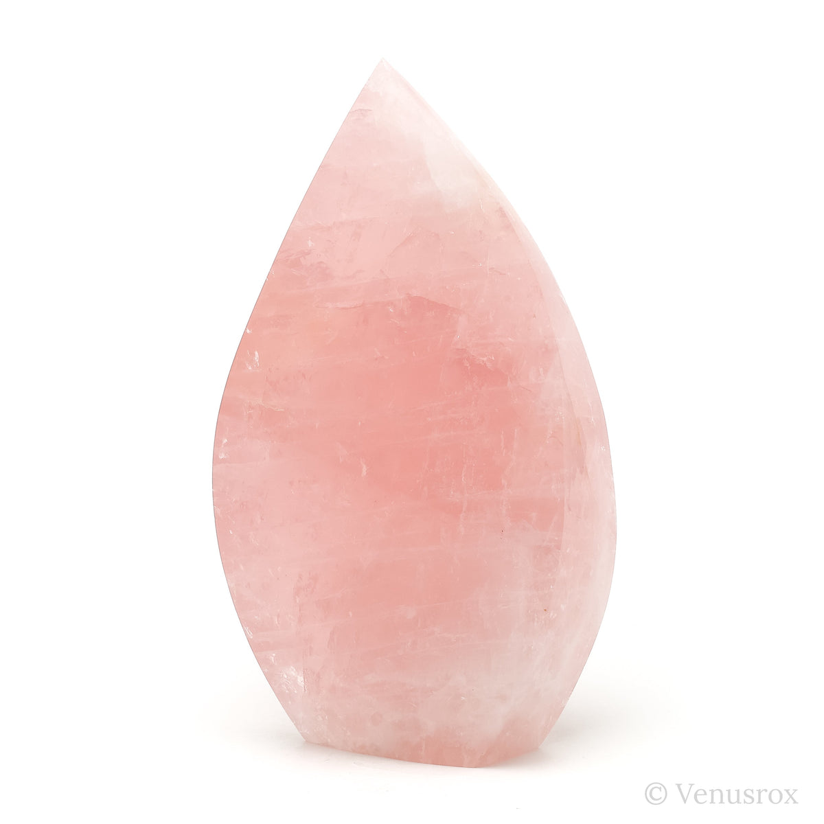Rose Quartz Polished Flame from Brazil | Venusrox