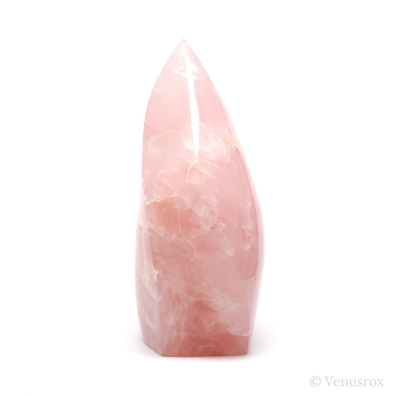 Rose Quartz Polished Flame from Brazil | Venusrox