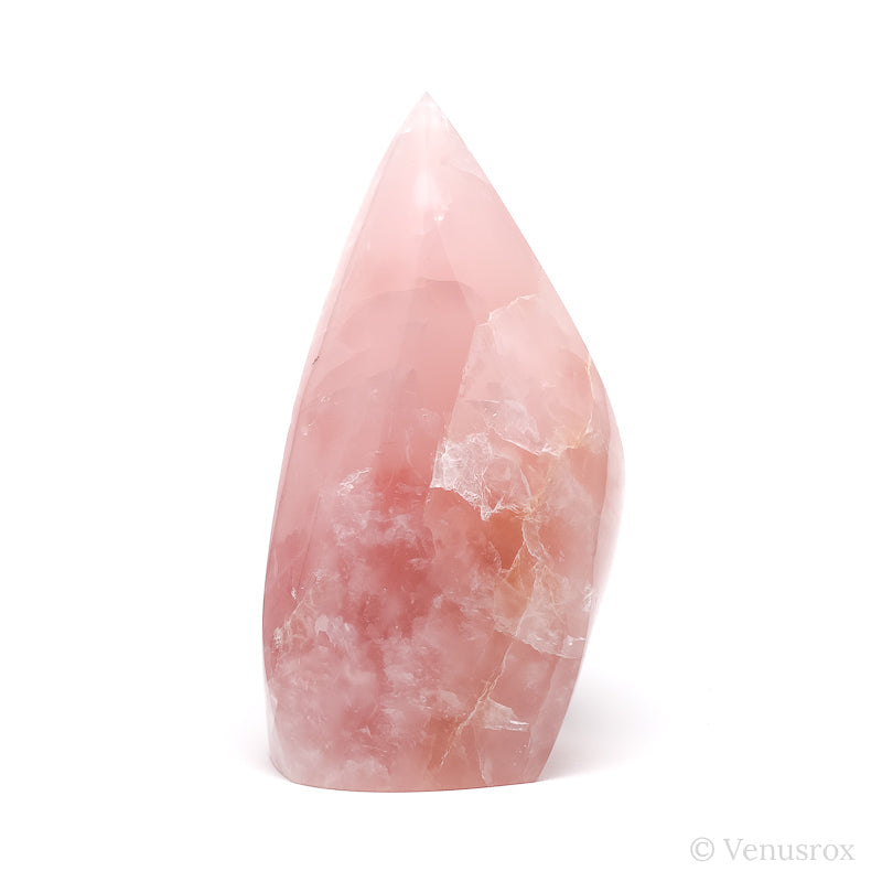 Rose Quartz Polished Flame from Brazil | Venusrox