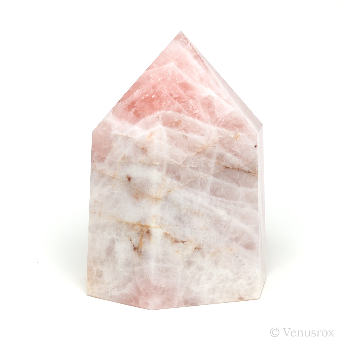 Rose Quartz Polished Point from Brazil | Venusrox