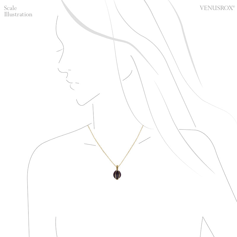 Ruby Polished Crystal Pendant from India | Venusrox