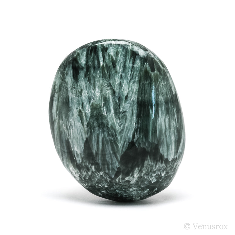 Seraphinite Polished Crystal from the Korshunovskoye Iron Scary Deposit, Irkutskaya Oblast, Siberia, Russia | Venusrox