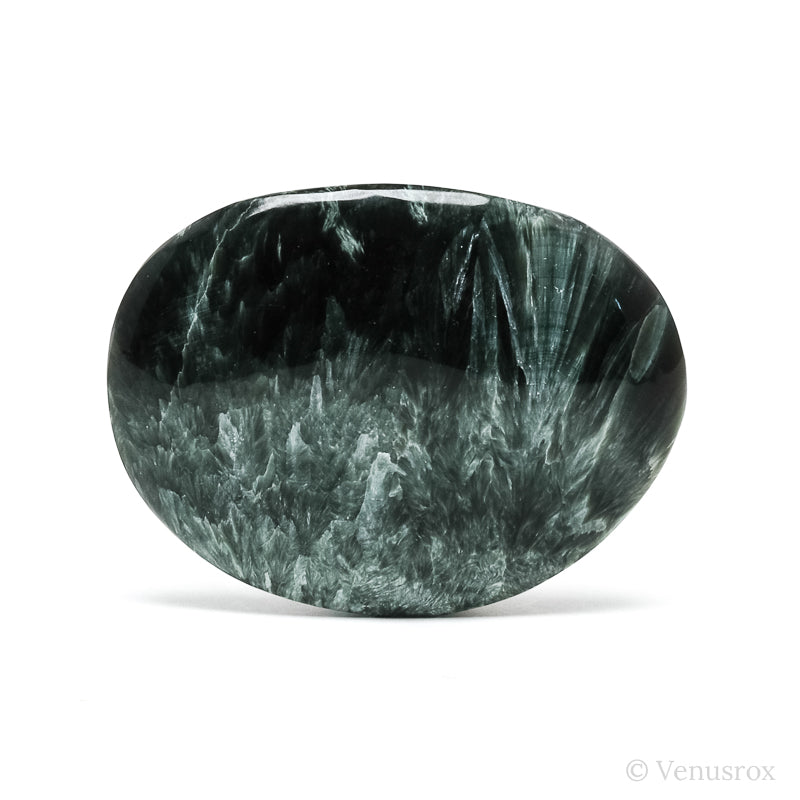 Seraphinite Polished Crystal from the Korshunovskoye Iron Scary Deposit, Irkutskaya Oblast, Siberia, Russia | Venusrox