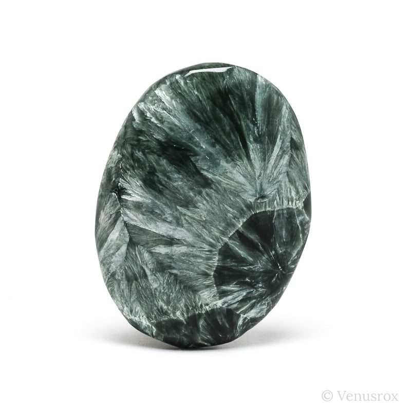 Seraphinite Polished Crystal from the Korshunovskoye Iron Scary Deposit, Irkutskaya Oblast, Siberia, Russia | Venusrox