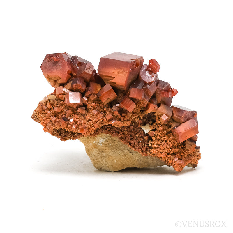 VANADINITE ON MATRIX NATURAL CLUSTER - NATURAL CRYSTALS