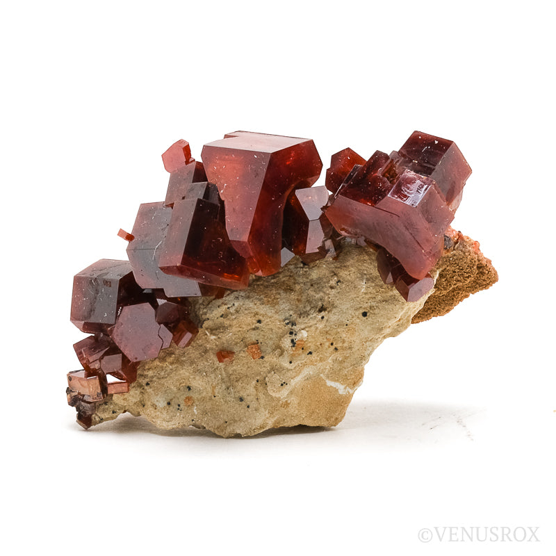 VANADINITE ON MATRIX NATURAL CLUSTER - NATURAL CRYSTALS