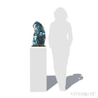 Labradorite Part Polished/Part Natural Freeform from Madagascar mounted on a bespoke stand | Venusrox
