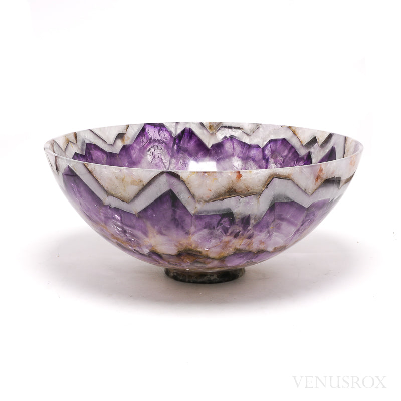 Chevron Amethyst Polished Bowl from India | Venusrox