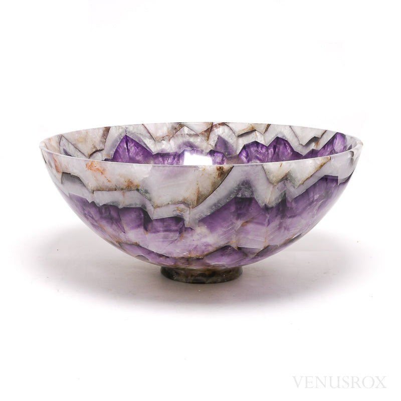 Chevron Amethyst Polished Bowl from India | Venusrox