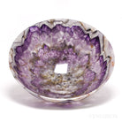 Chevron Amethyst Polished Bowl from India | Venusrox