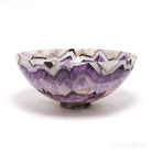 Chevron Amethyst Polished Bowl from India | Venusrox