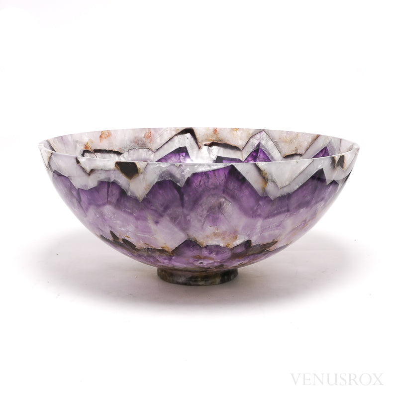 Chevron Amethyst Polished Bowl from India | Venusrox