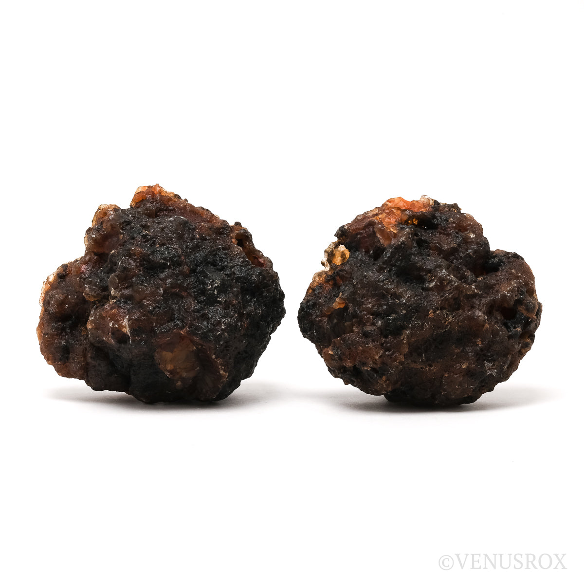 Red Fox Agate Polished/Natural Nodule Pair from Valle de las Plumas, Las Plumas, Mártires Department, Chubut Province, Argentina | Venusrox