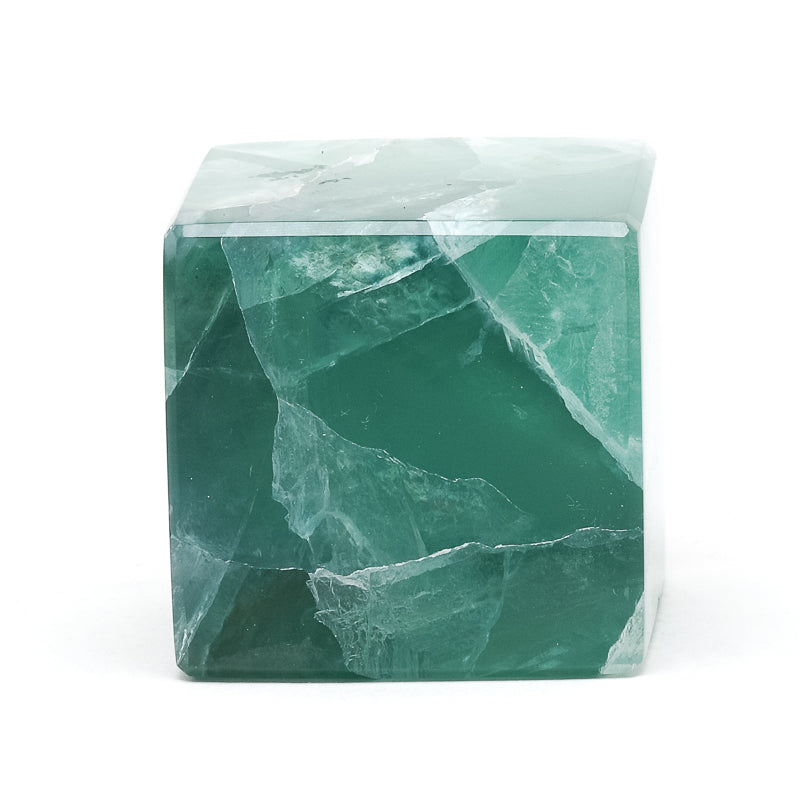 Fluorite Polished Cube from Mexico | Venusrox