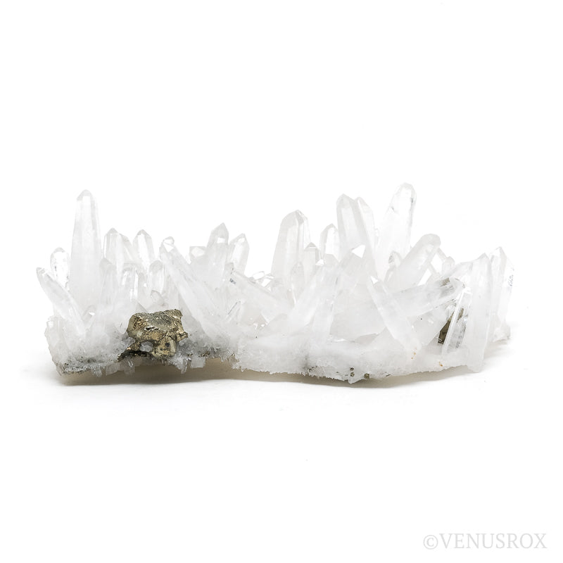 Pyrite with Quartz Natural Cluster from the Huanzala Mine, Huallanca District, Huanuco Department, Peru | Venusrox