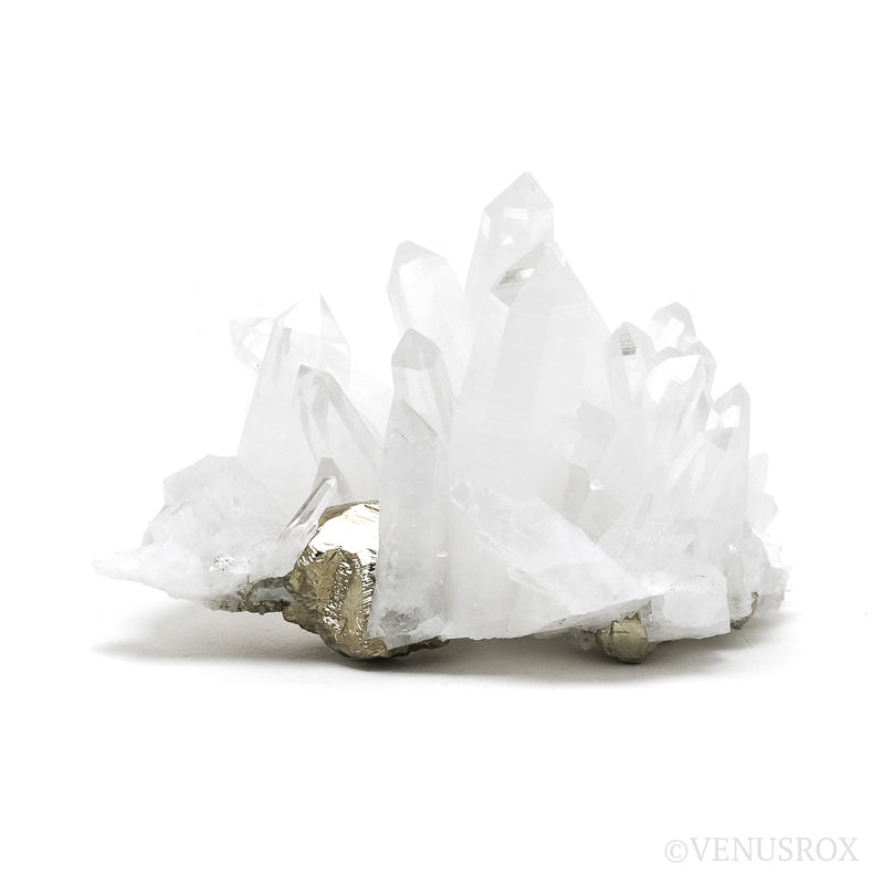 Pyrite with Quartz Natural Cluster from the Huanzala Mine, Huallanca District, Huanuco Department, Peru | Venusrox