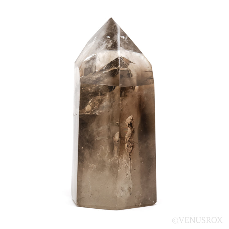 Smoky Phantom Quartz Polished Point from Madagascar | Venusrox