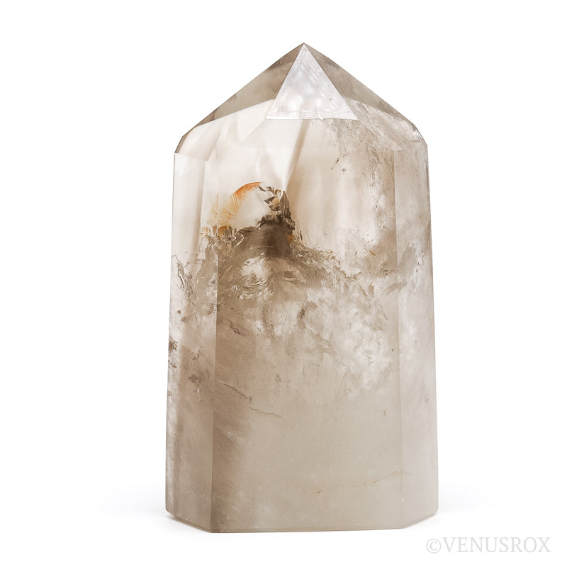 Smoky Phantom Quartz Polished Point from Madagascar | Venusrox