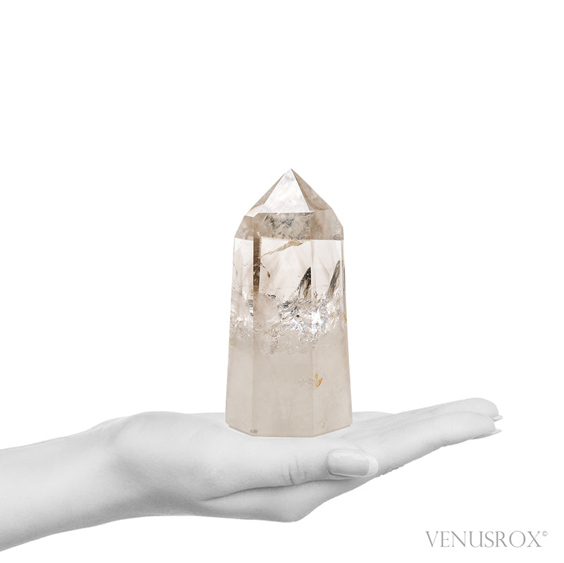 Smoky Phantom Quartz Polished Point from Madagascar | Venusrox