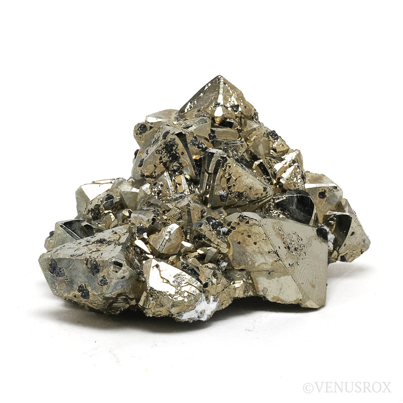 Pyrite Natural Cluster from the Huanzala Mine, Huallanca District, Dos de Mayo Province, Huánuco Department, Peru | Venusrox