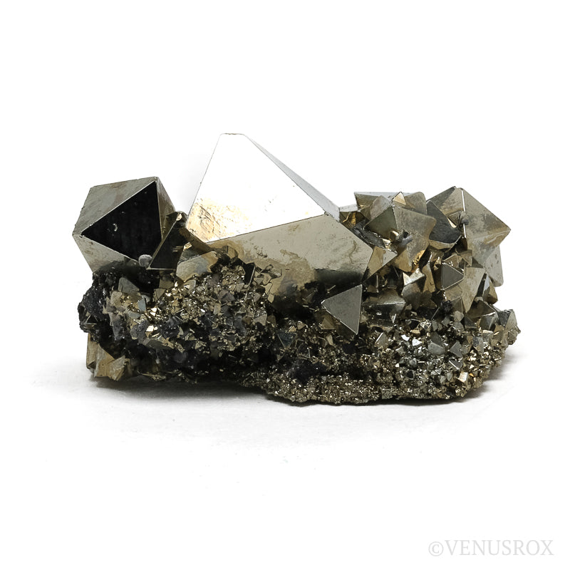 Pyrite with Sphalerite Natural Cluster from the Huanzala Mine, Huallanca District, Dos de Mayo Province, Huánuco Department, Peru | Venusrox