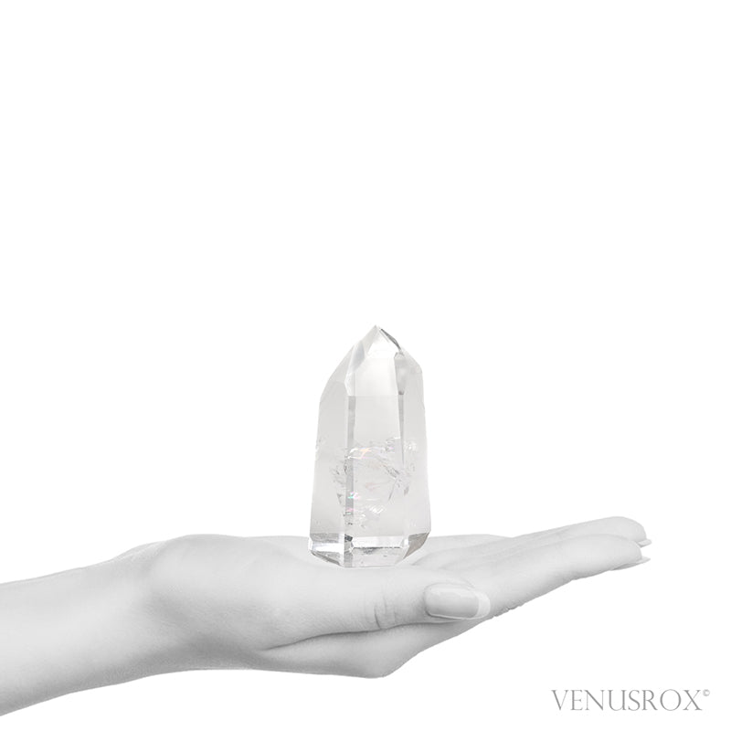 Phantom Quartz Polished Point from Minas Gerais, Brazil | Venusrox