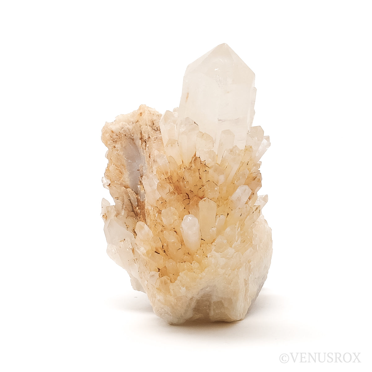 Golden Celestial Quartz Natural Cluster from Madagascar | Venusrox
