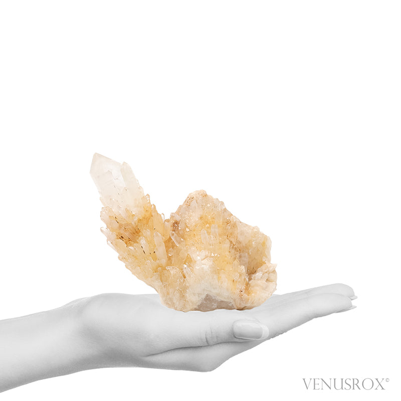 Golden Celestial Quartz Natural Cluster from Madagascar | Venusrox