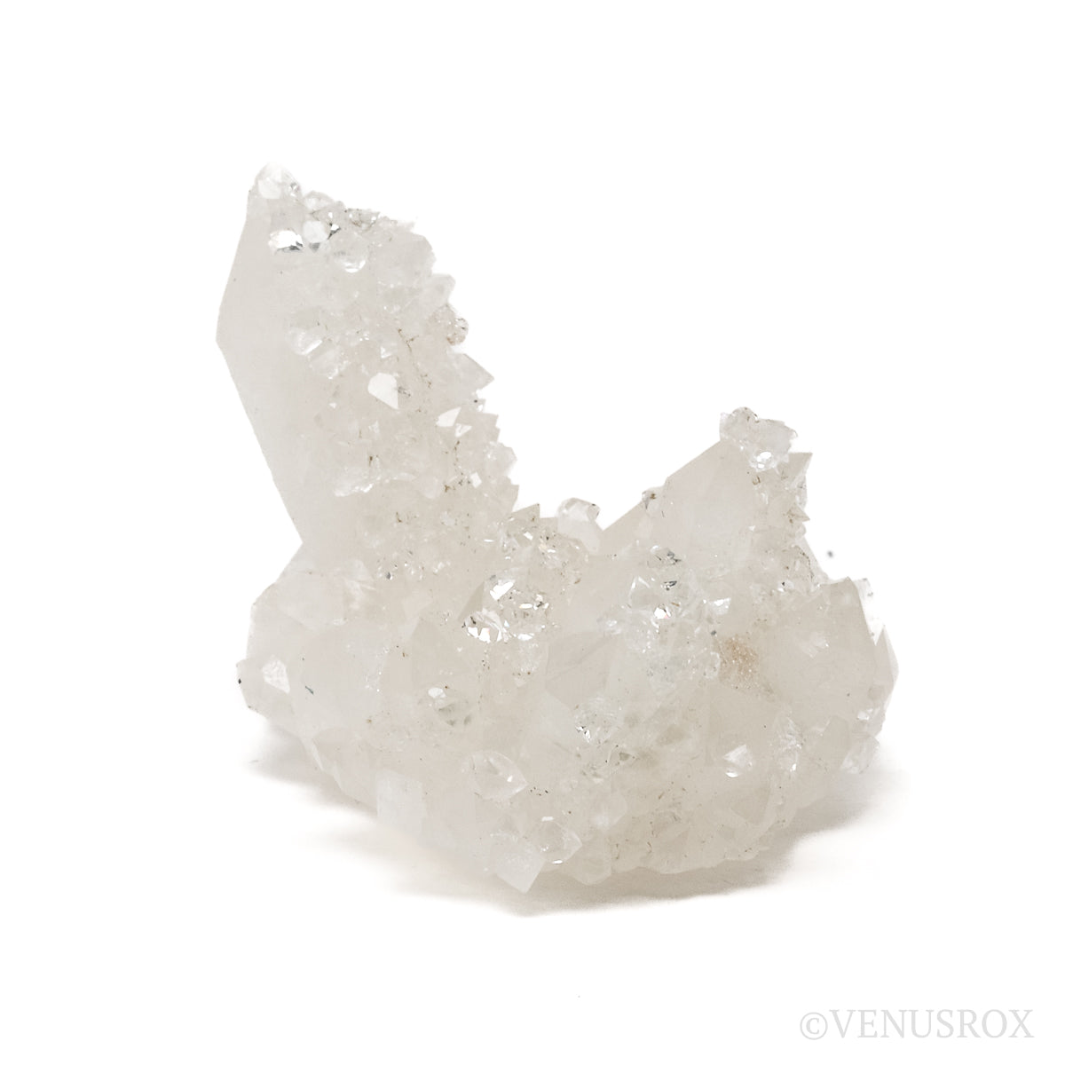 Apophyllite on Clear Quartz Natural Cluster from the Vtoroy Sovetskiy Mine, Dalnegorsk, Primorskiy Kray, Russia | Venusrox