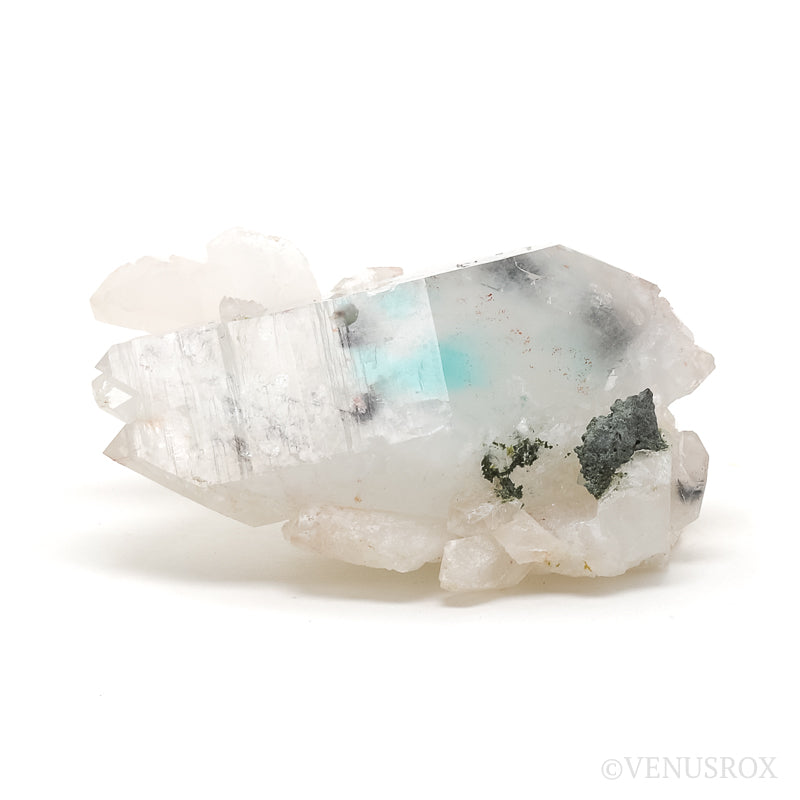 Ajoite in Clear Quartz Natural Cluster from Musina, Musina Local Municipality, Vhembe District Municipality, Limpopo, South Africa | Venusrox