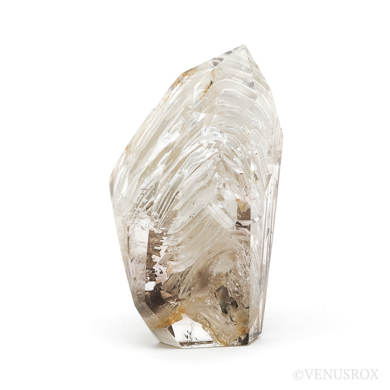 Smoky Phantom Elestial Quartz Polished Point from Madagascar | Venusrox