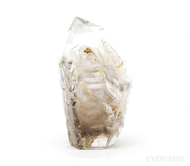 Smoky Phantom Elestial Quartz Polished Point from Madagascar | Venusrox