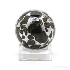 Seymchan Pallasite Meteorite Polished Sphere from the Hekandue River, Jasačnaja, Magadan District, Russia | Venusrox