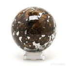 Seymchan Pallasite Meteorite Polished Sphere from the Hekandue River, Jasačnaja, Magadan District, Russia | Venusrox