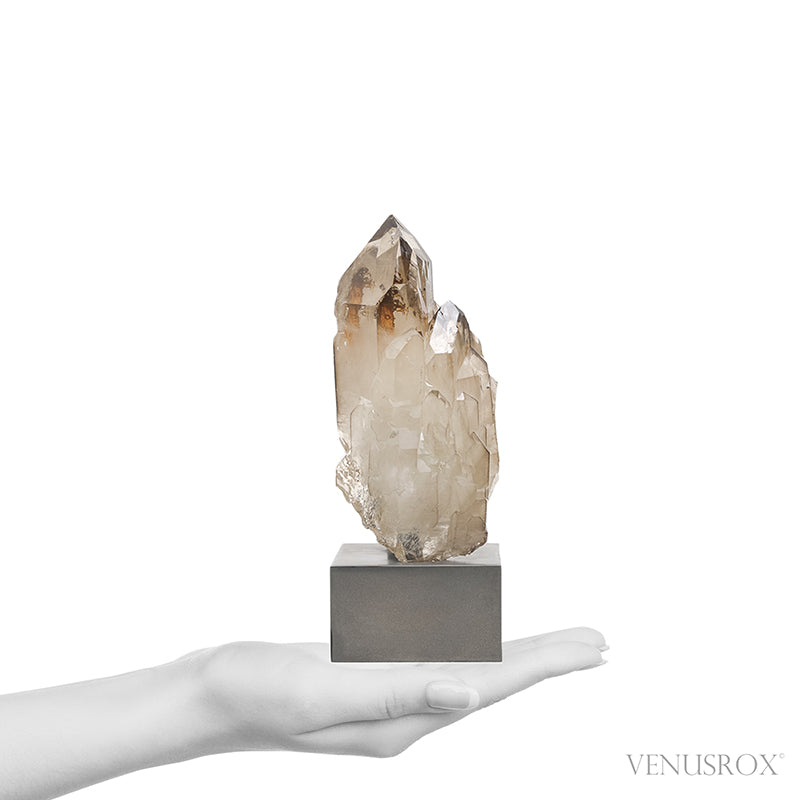 Naturally coloured Citrine 'Cathedral' Natural Point from Brazil mounted on a bespoke stand | Venusrox
