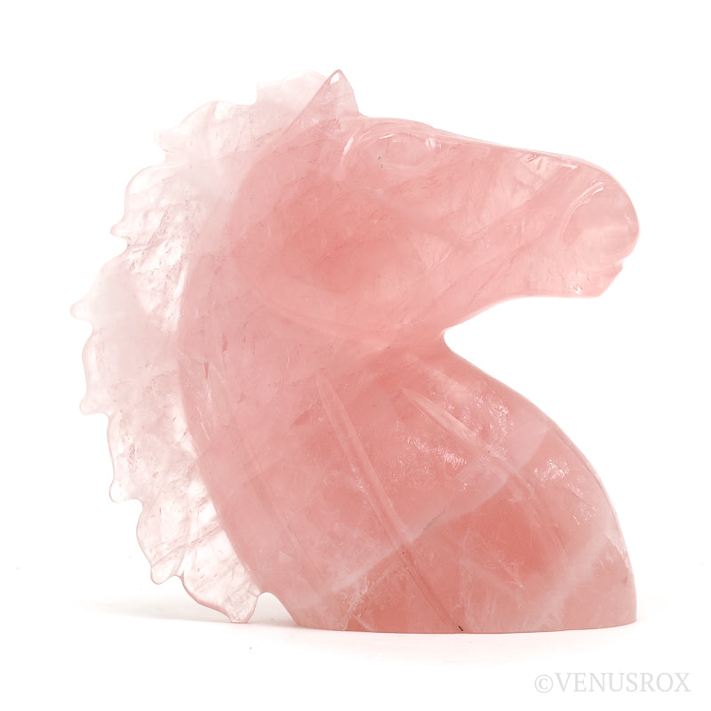Rose Quartz Polished Horse Head from Brazil | Venusrox