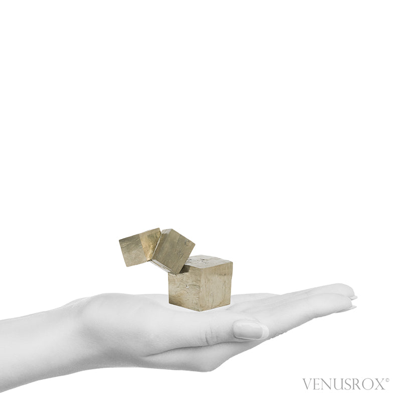 Natural Pyrite Cube Cluster from Navajun, La Rioja, Spain | Venusrox