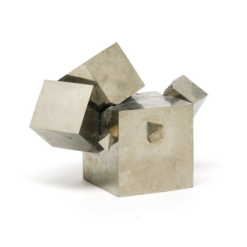 Natural Pyrite Cube Cluster from Navajun, La Rioja, Spain | Venusrox