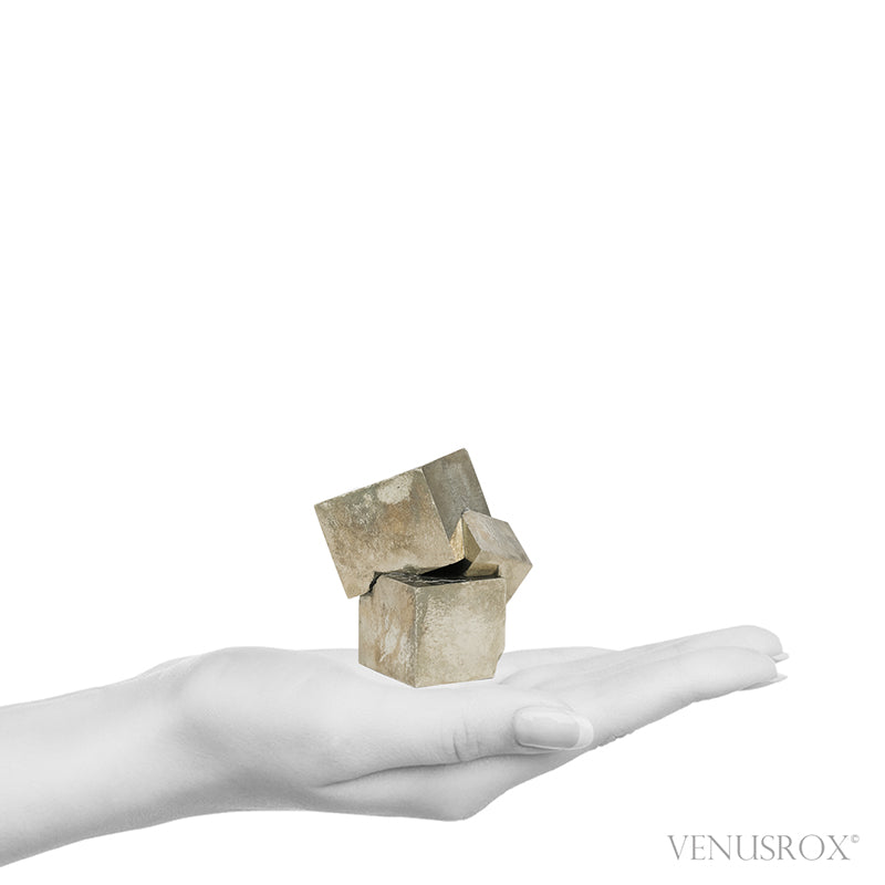 Natural Pyrite Cube Cluster from Navajun, La Rioja, Spain | Venusrox