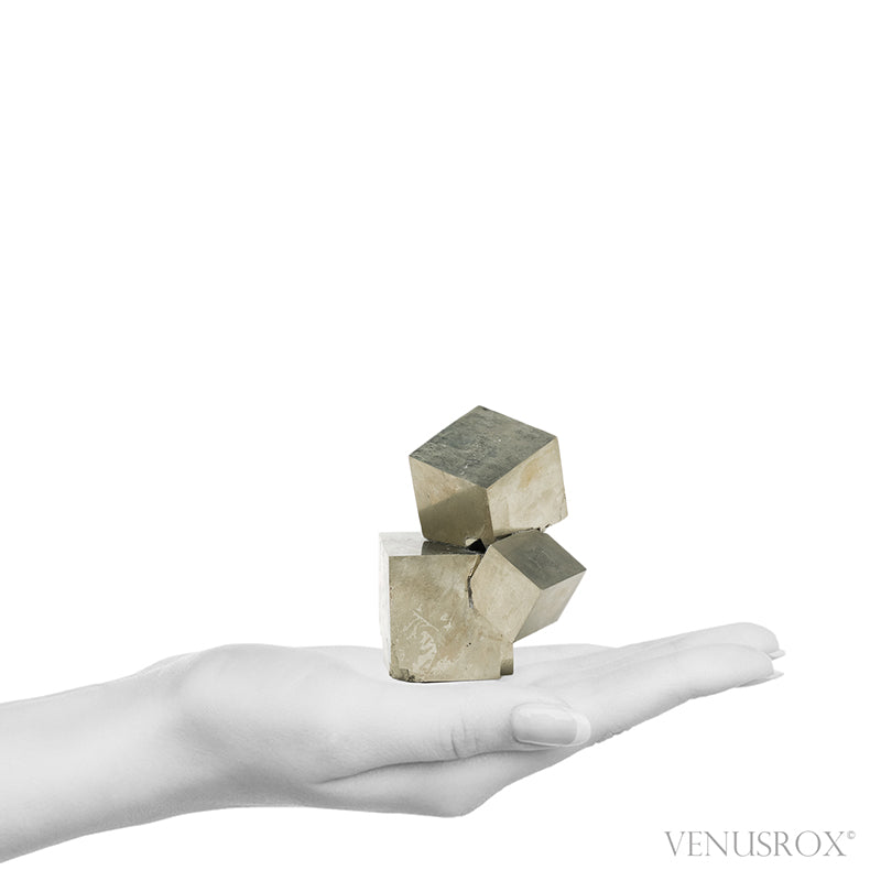 Natural Pyrite Cube Cluster from Navajun, La Rioja, Spain | Venusrox