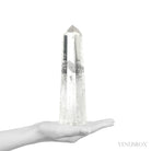 Black Phantom Lemurian Quartz Polished Point from Brazil | Venusrox