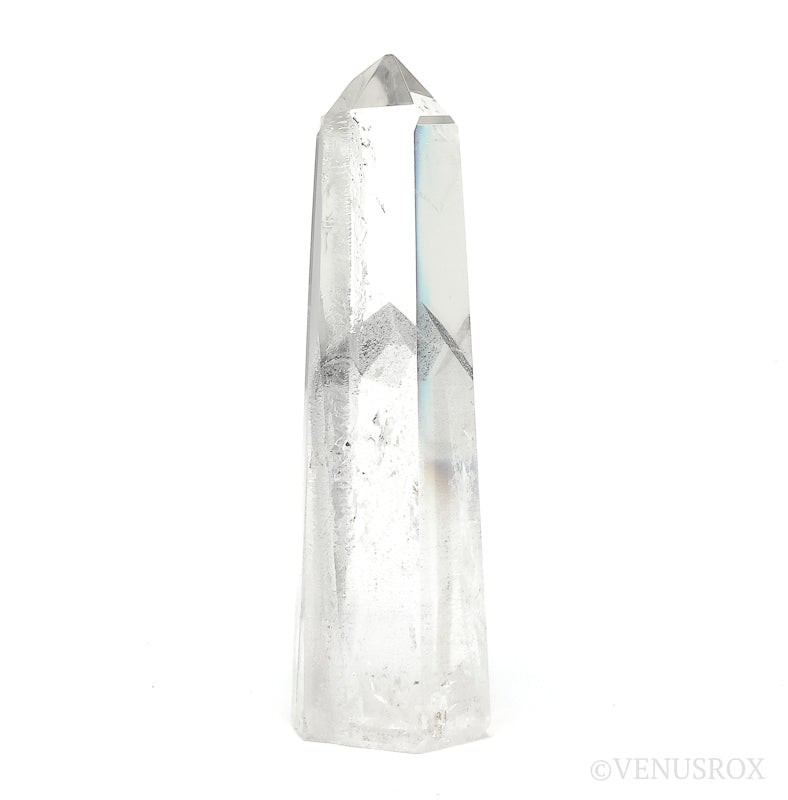 Black Phantom Lemurian Quartz Polished Point from Brazil | Venusrox