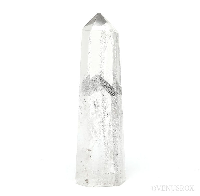 Black Phantom Lemurian Quartz Polished Point from Brazil | Venusrox