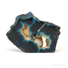 Shattuckite with Cuprite Part Polished/Part Natural Slice from Namibia | Venusrox
