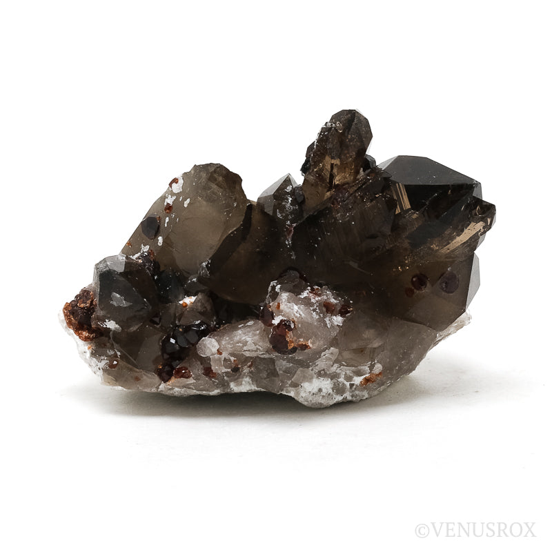 Spessartine Garnet with Smoky Quartz & Orthoclase Natural Cluster | Venusrox