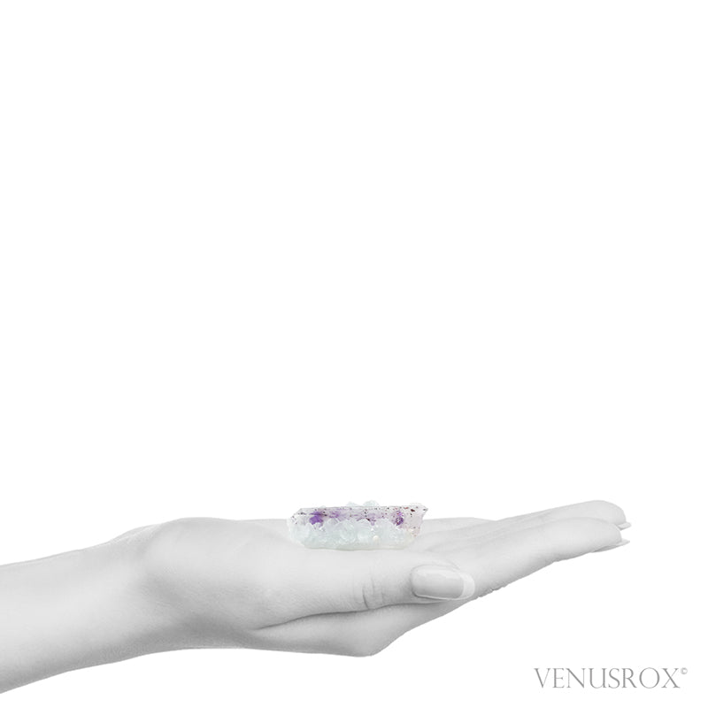 Brandberg Amethyst/Smoky Phantom Quartz with Prehnite Natural Point from the Brandberg Mountains, Namibia | Venusrox